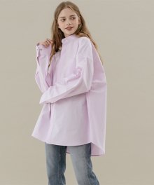 [남/여] Overfit china collar shirt_pink