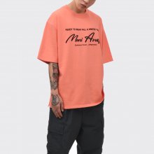 VELVET FLOCKING LOGO PRINT T-SHIRT