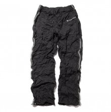 Crinkled Track Pants (Black)