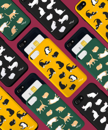 메이커스 카드포켓 범퍼케이스 - 고양이 시리즈 (아이폰)