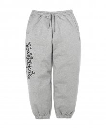 M/G EMBROIDERED JOGGER PANTS GREY