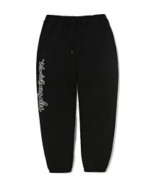 M/G EMBROIDERED JOGGER PANTS BLACK