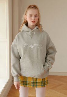 LOGO HOODIE GREY(CY1JFFM400A)