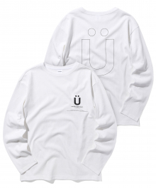 빅 U 로고 티셔츠 L/S 화이트(IK1JFMT552A)