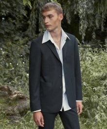 3Button Wool-Blend Suit Jacket - Black [3버튼 울 수트 자켓 - 블랙]