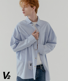 Overfit color shirt_sky blue