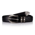 세비지(SAVAGE) 160 Leather Belt - Black