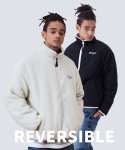 어드바이저리(ADVISORY) Reversible High Neck Fleece Jacket - Ivory