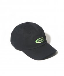 OVAL CURVED CAP-BLACK