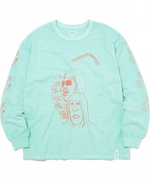 TWO BOYS Overdyed L/SL Top Mint