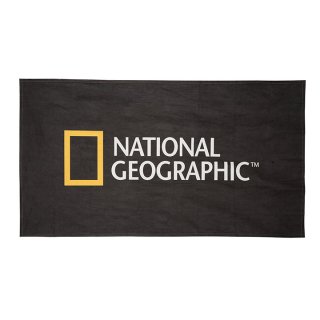 내셔널지오그래픽(NATIONALGEOGRAPHIC) N192AAC020 빅로고 나노 타월 BLACK