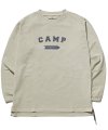 캠프 피그먼트 롱 슬리브 티셔츠 (오트밀)