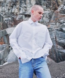 Big Pocket Shirt / Oversize (White)