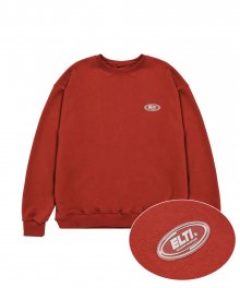 Clear Rubber Label Sweat Shirts_Burgundy