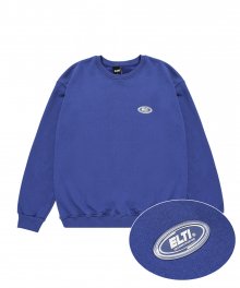 Clear Rubber Label Sweat Shirts_Royal Blue