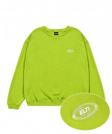 Clear Rubber Label Sweat Shirts_Lime