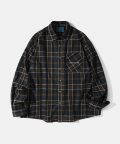 Herringbone classy green check shirt S41