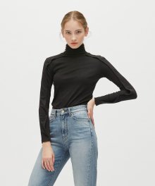 [배우 이솜]WOMENS TURTLE NECK T-SHIRTS (PWON3RLX66W0C1)