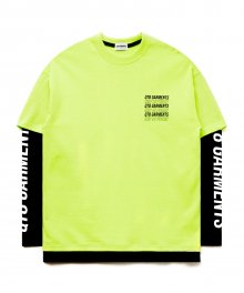 IG Slogan Layered Tee (Lime)