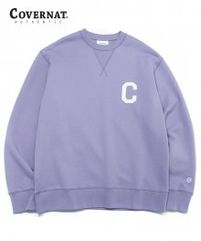 C LOGO CREWNECK LIGHT PURPLE