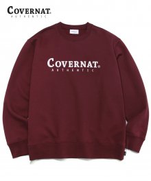 AUTHENTIC LOGO CREWNECK BURGANDY