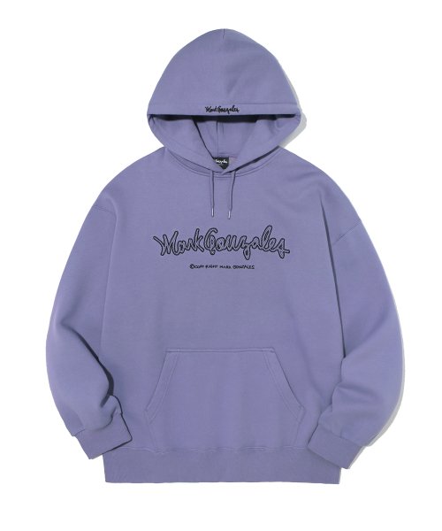 와릿이즌(WHATITISNT) M/G EMBROIDERY LOGO HOODIE PURPLE 39,500 무신사 스토어