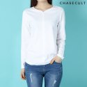 체이스컬트() 여성 앞절개 넥변형 티셔츠-JEEG5174B0A