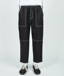 CTRS ST CROPPED BAND PANTS BLACK
