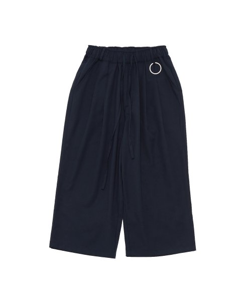 어낫띵(anothing) STRIPE OR PLAIN WIDE PANTS (Plain Navy)