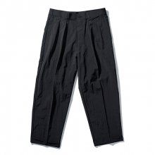 NYLON SET-UP PANTS - BLACK