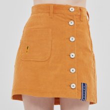 CORDUROY POCKET SKIRT_YELLOW