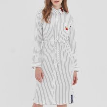 GNAC STRIPE SHIRT DRESS_WHITE