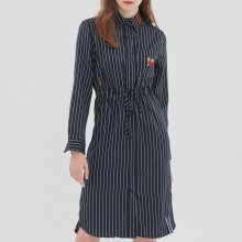 GNAC STRIPE SHIRT DRESS_NAVY