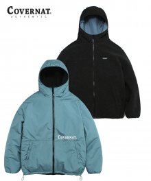 REVERSIBLE FLEECE WARM UP JACKET CH/BL