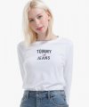 [여성] 코튼 로고 긴소매 티셔츠 T31J7TTO024WT2 YA2