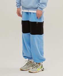 STRING FLEECE PANTS_SKY BLUE