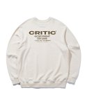 크리틱(CRITIC) BACKSIDE LOGO 스 셔츠 Cream