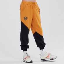 COLOR BLOCK LOGO SWEAT PANTS_YELLOW