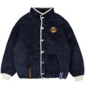 BUTTON FLEECE JUMPER_NAVY