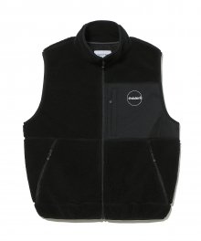 C-Logo Boa Fleece Vest Black