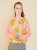 flower jacquard knit