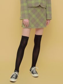 scallop slit skirt (green)