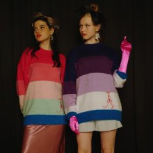[FW19 Pink Panther] Stripe Knit(Lavender)