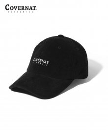 CORDUROY AUTHENTIC LOGO CURVE CAP BLACK