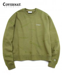 MULTI LOGO CREWNECK GREEN