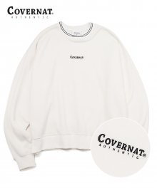 FLEECE AUTHENTIC LOGO CREWNECK WHITE