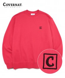 AUTHENTIC C LOGO CREWNECK CORAL