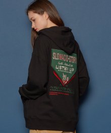 [UNISEX] 리슨업 후드티 (BLACK)