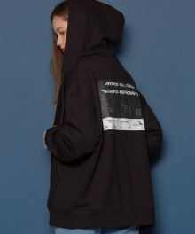 [UNISEX] 나이트씬 후드집업 (BLACK)