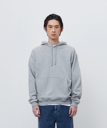 FINEST COTTON PULLOVER HOODIE-GREY